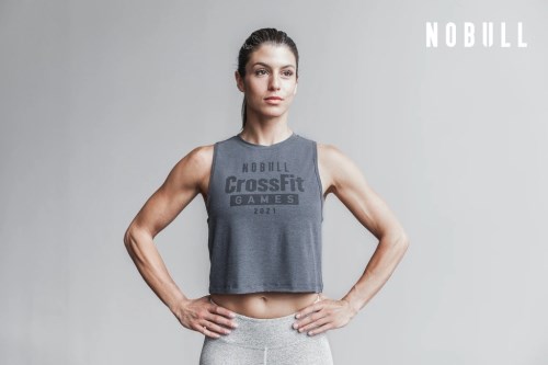 Canottiera NOBULL Crossfit Games 2021 Muscle Donna Grigie Scuro 6013CRP